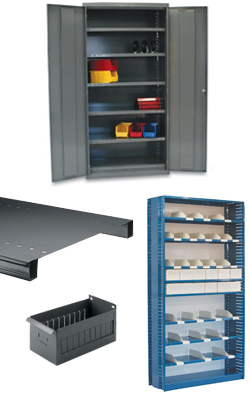 Smart Storage Systems Maryland Tri-Boro Open/Closed Shelving with special edges