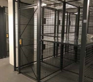 Smart Storage Systems Maryland Commercial Wire Cage with shelves