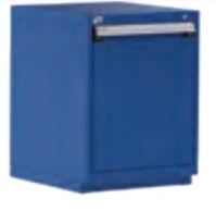 Stand alone cabinet for trash or recycling