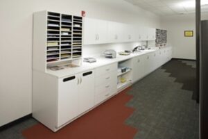 Mail Sorter Storage for Executive Mail Room