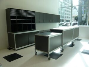 Mail sorter system in mail room