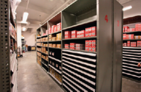 Shelving with Rousseau Drawers